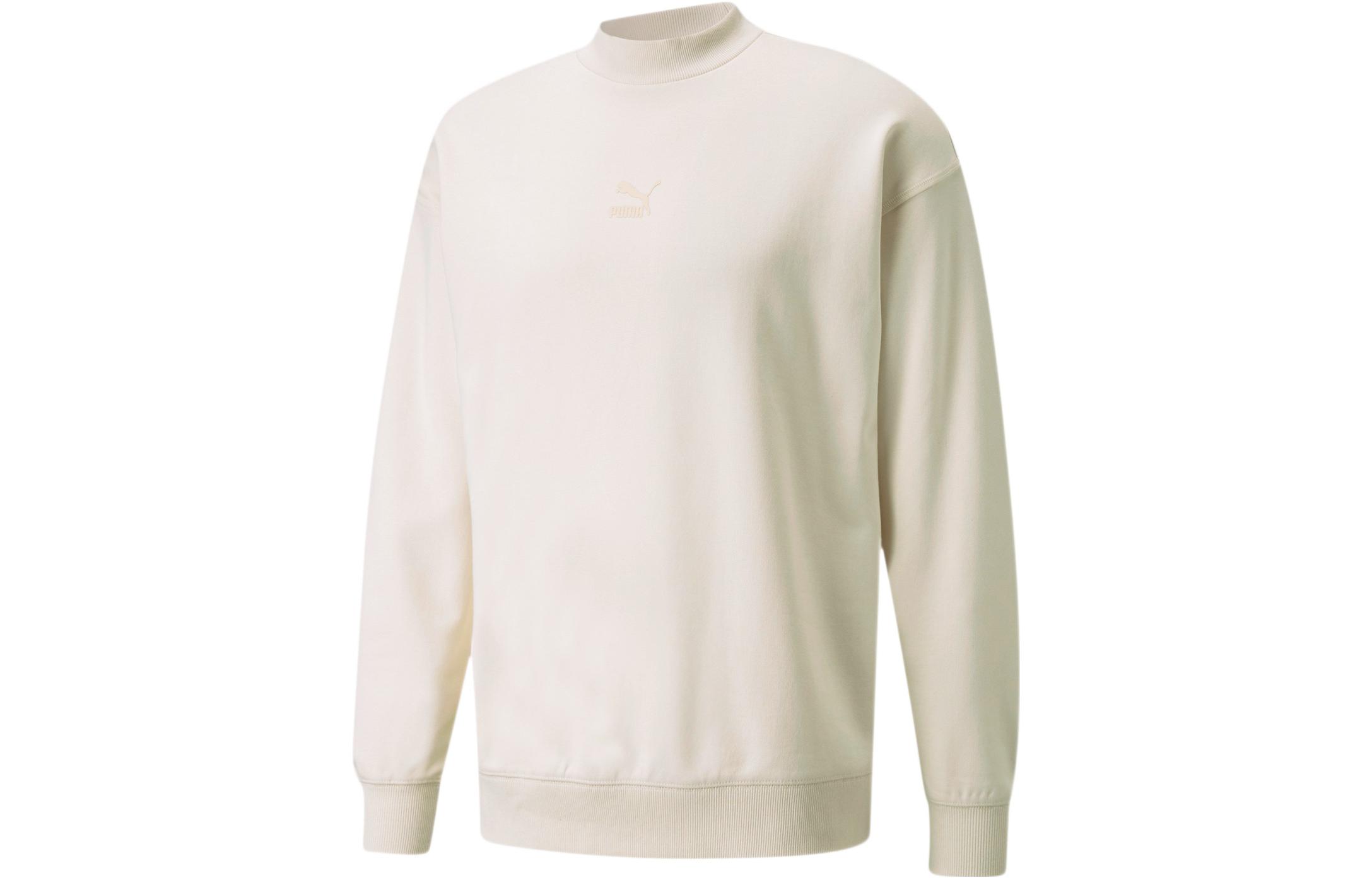 Puma Casual Printed Mock Neck Long-Sleeve Sweatshirt White 533102-99
