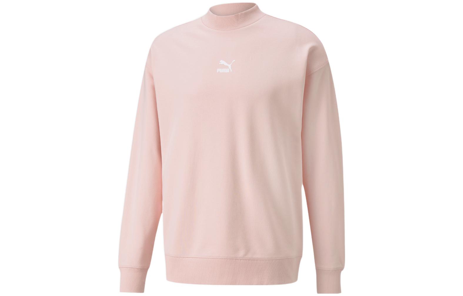 Puma Casual Printed Mock Neck Sweatshirt Lotus Pink 533102-36