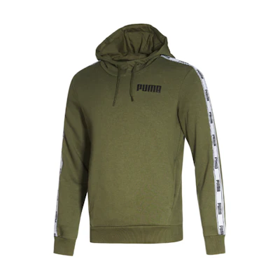 Puma Casual Pullover Hoodie Unisex Army Green Long Sleeve 845640