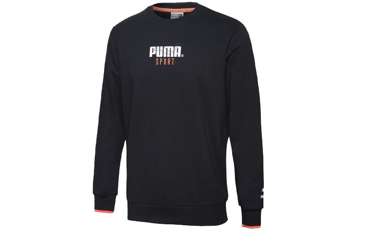 Puma Casual Retro Pullover Sweatshirt Black 598134-01