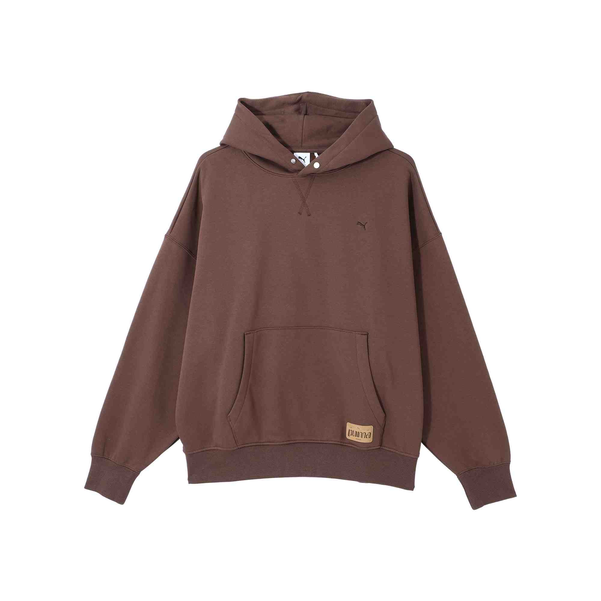 Puma Casual Retro Soft Hooded Sweatshirt Coffee Brown Unisex 631127-65
