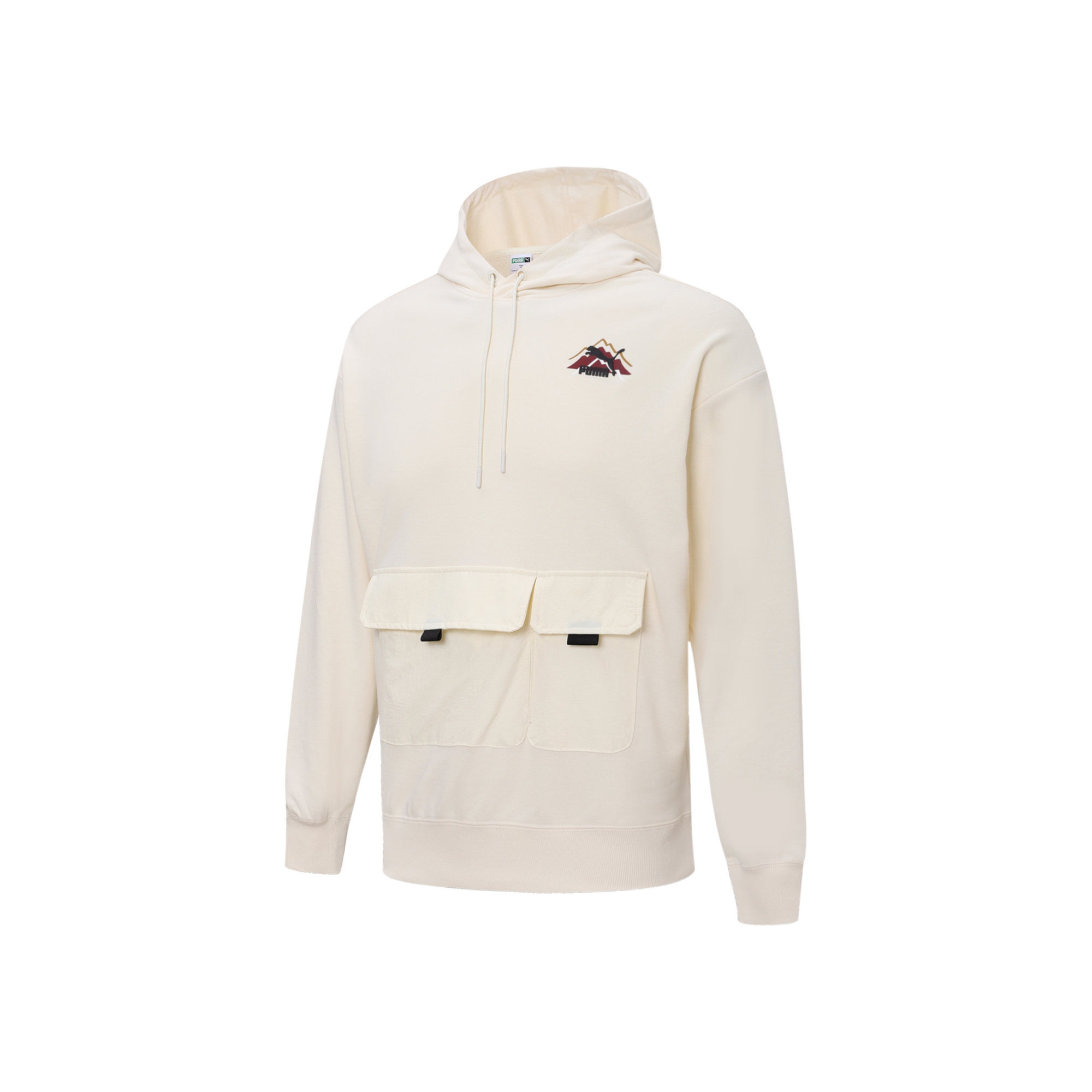 Puma Casual Solid Color Hoodie White 537392-65