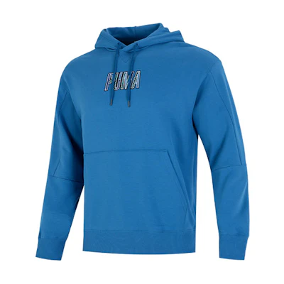 Puma Casual Sports Logo Hoodie Light Blue 537706-17