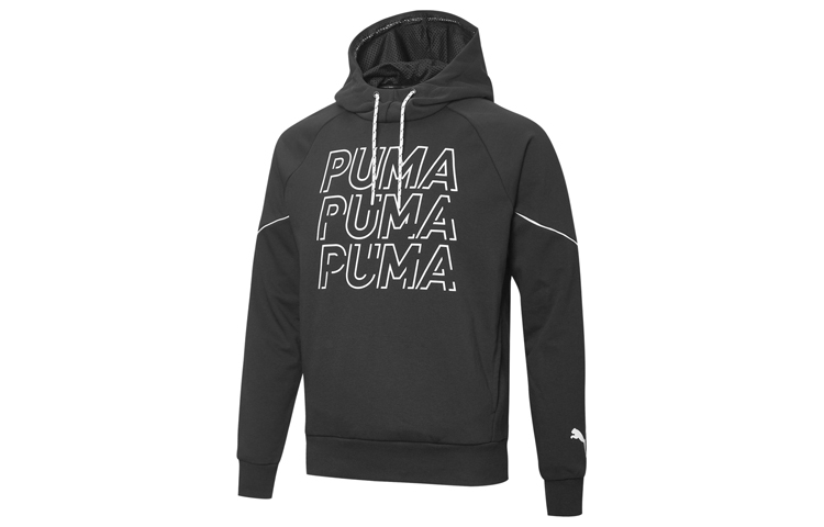 Puma Casual Sports Printed Hoodie Black 582817-01