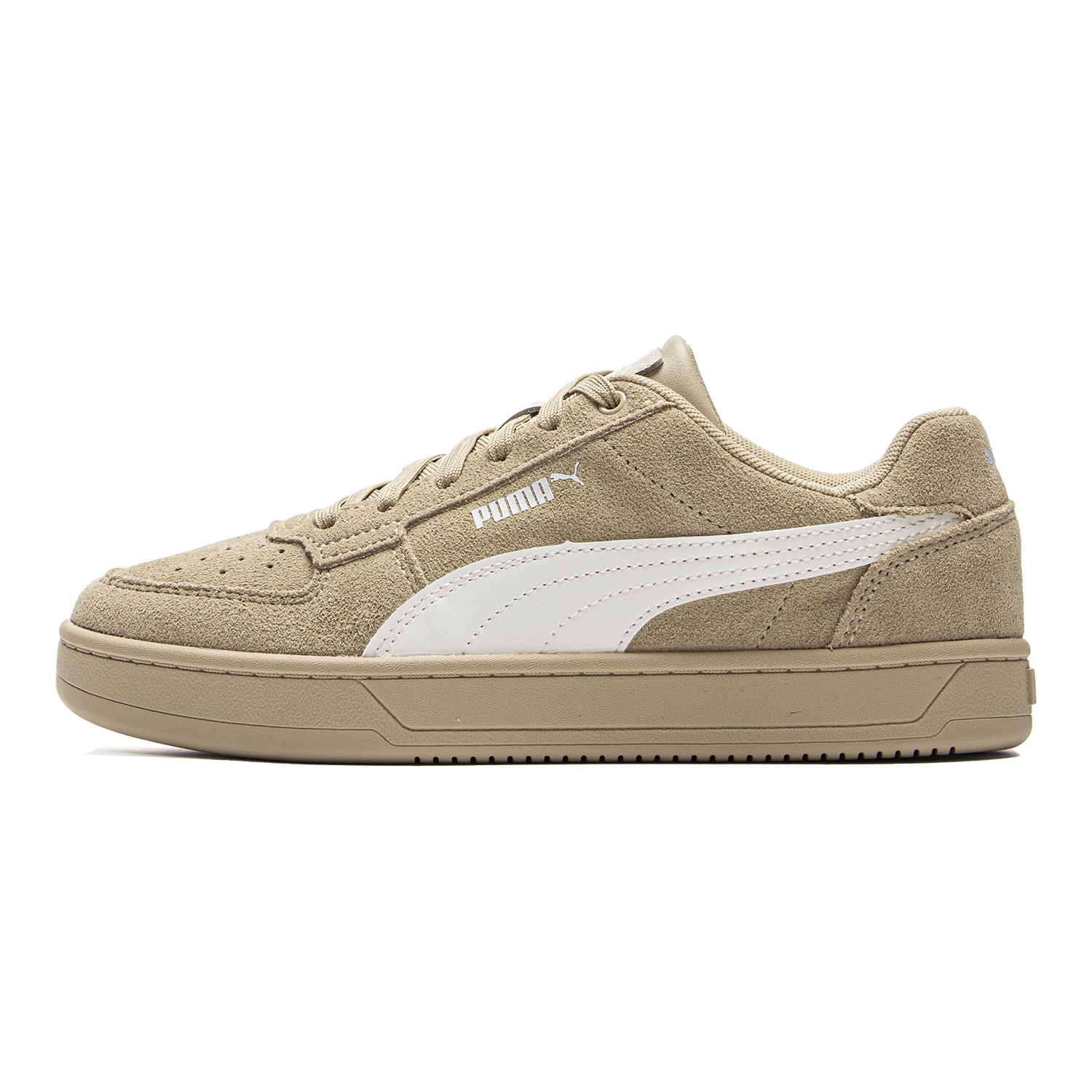 PUMA Caven 2.0 Low-Top Sneakers Brown Leather Casual & Durable Shoes 402217-01