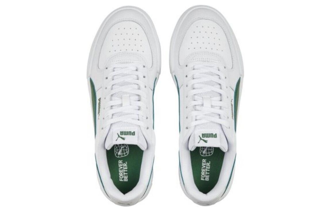 Lookbook PUMA Caven 防滑耐磨 低筒 板鞋 男女款 白綠