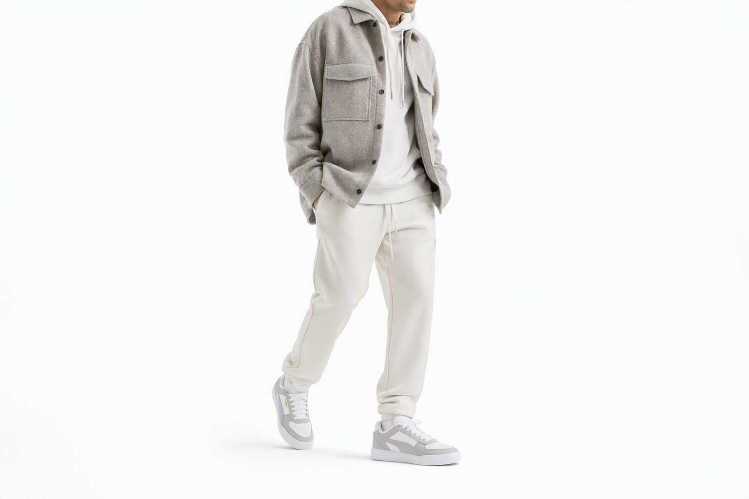Order PUMA Caven 防滑耐磨 低筒 帆布鞋 男女皆宜 白灰色