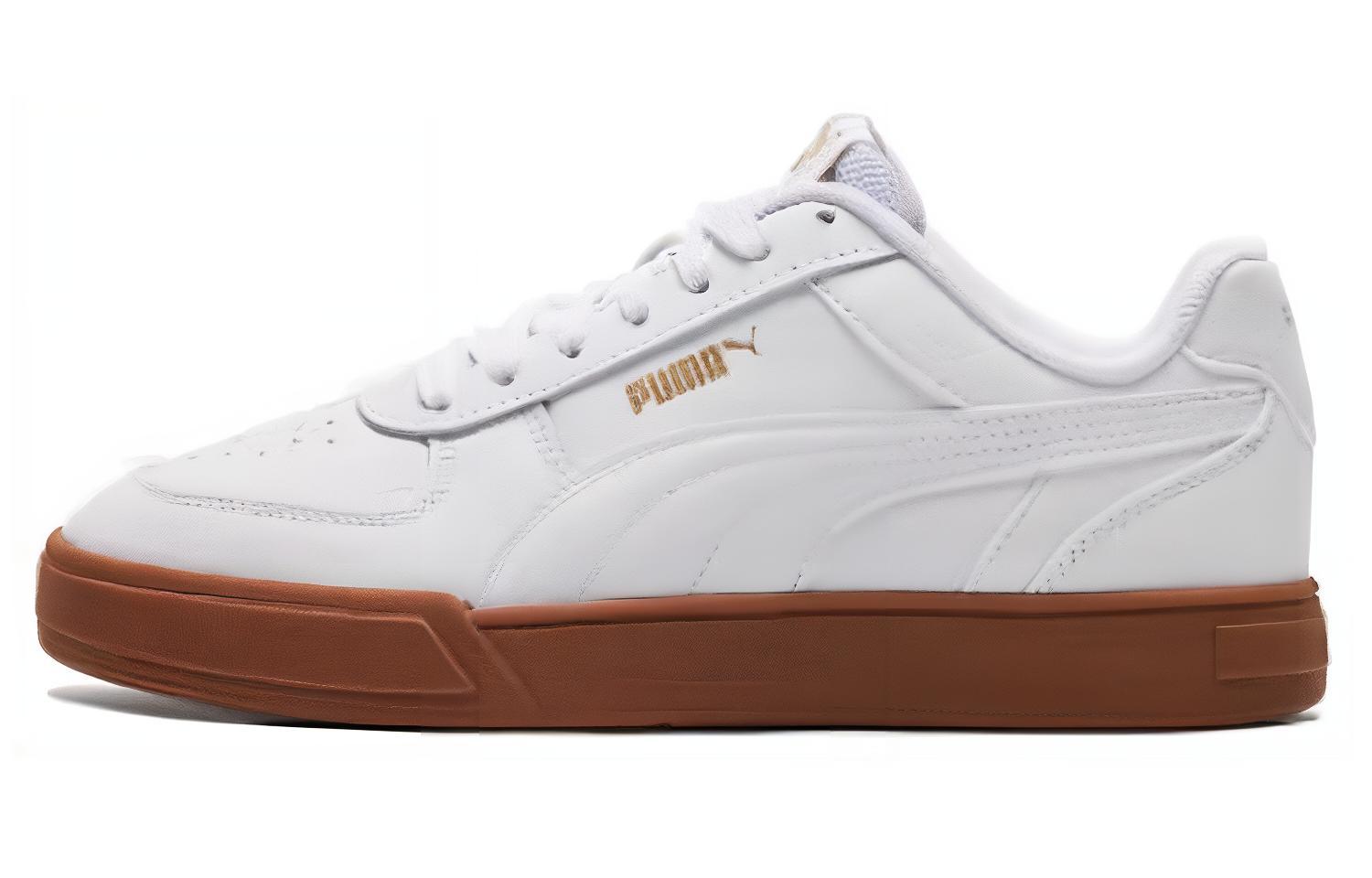 Puma Caven Low-Top Sneakers - White/Gold, Comfortable & Durable Style. 380810-14