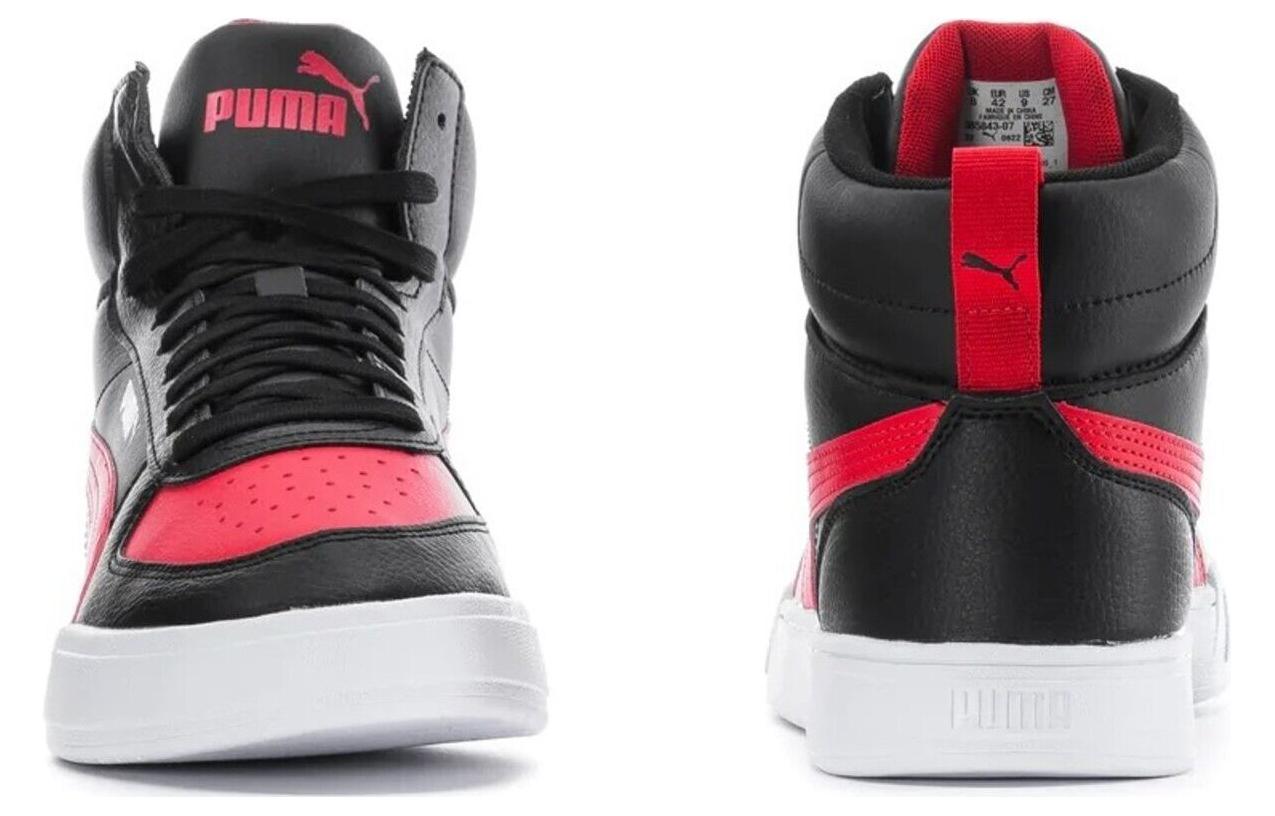 Lookbook Puma Caven Mid 'Hitam Merah' 385843-07