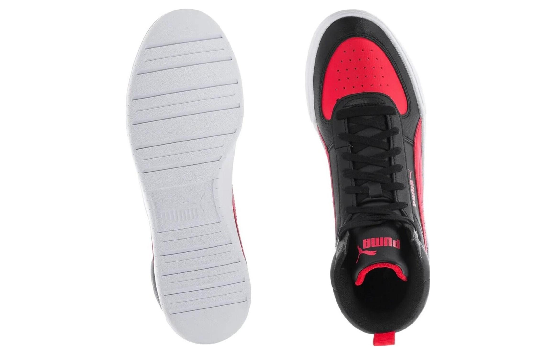 Shop Puma Caven Mid 'Black Red' 385843-07