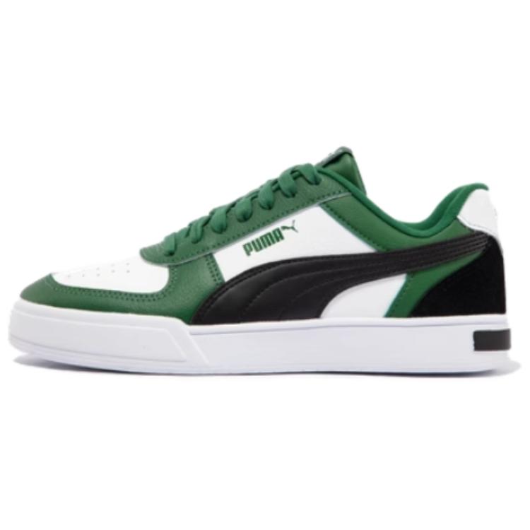 PUMA Caven Mix Retro Low-Top Sneakers Deep Green Casual Shoes 399398-06