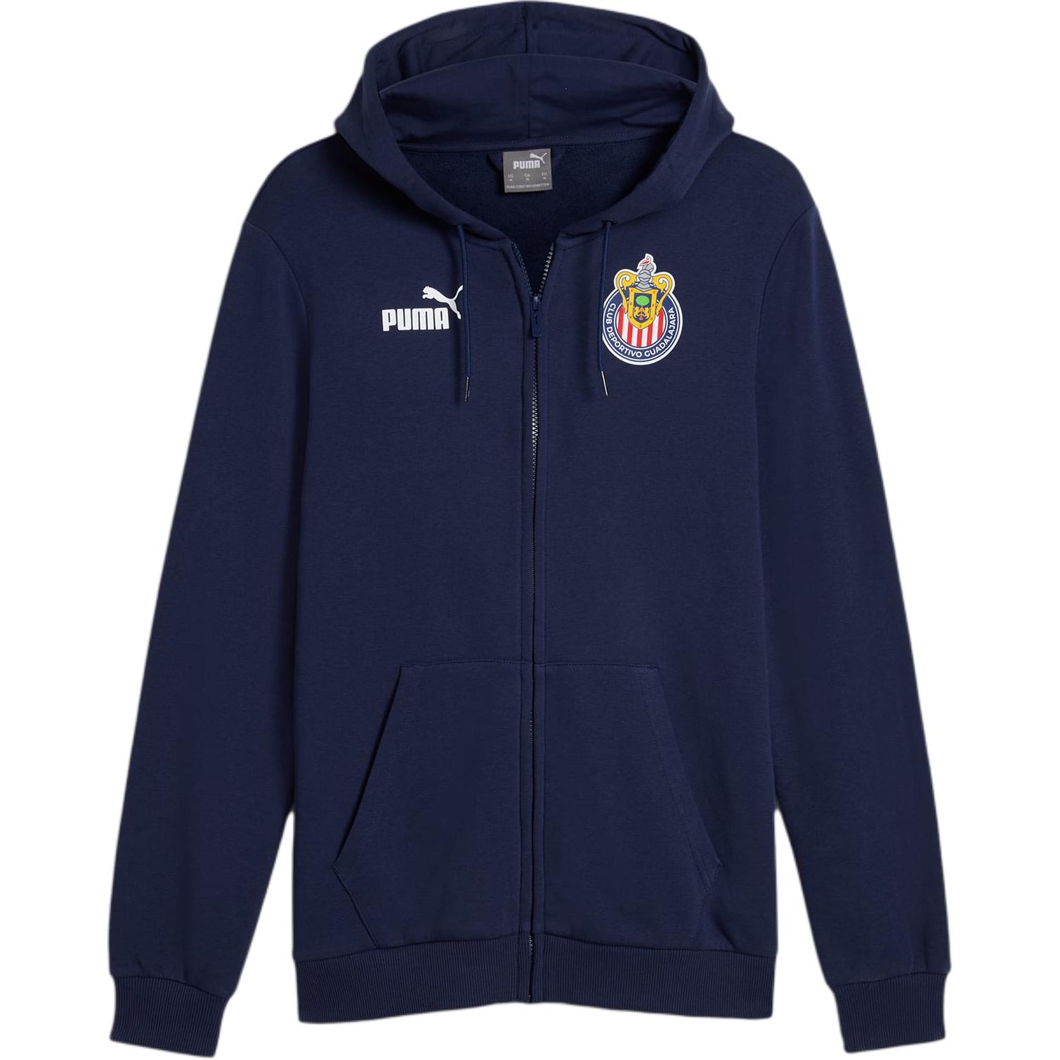 Puma CD Guadalajara SS24 Logo Hoodie Jacket Blue White 778745-10