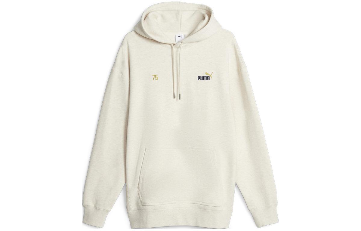 Puma Celebration Logo Print White Hoodie 621740-90