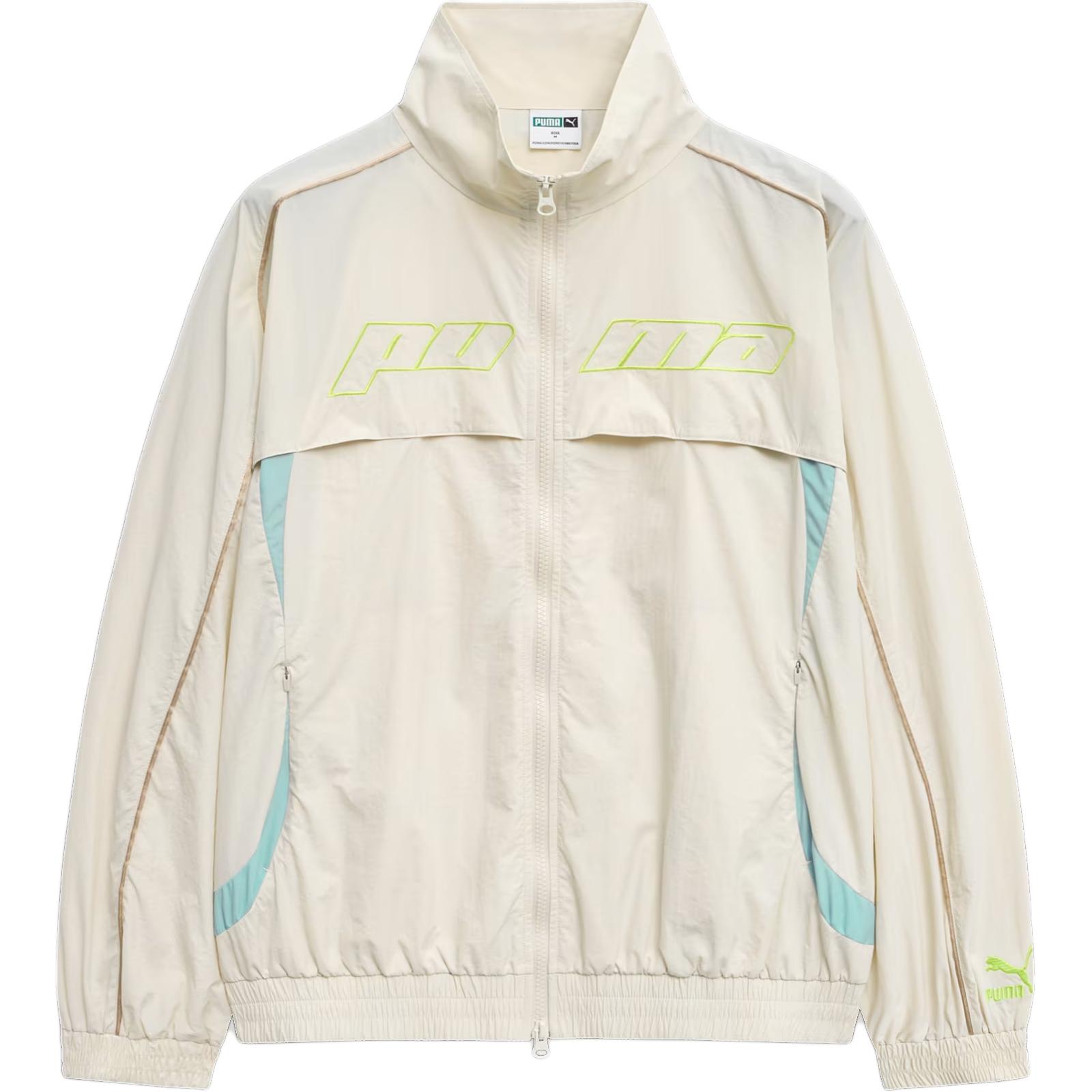 Puma Celerator K Beige Retro Print Track Jacket Comfortable & Stylish 628086-87