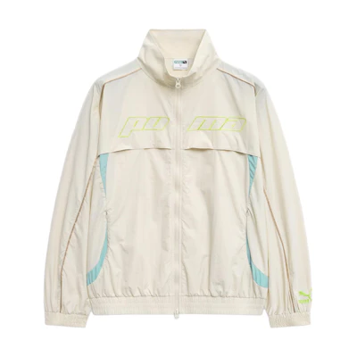 Puma Celerator K Beige Retro Print Track Jacket Comfortable & Stylish 628086-87
