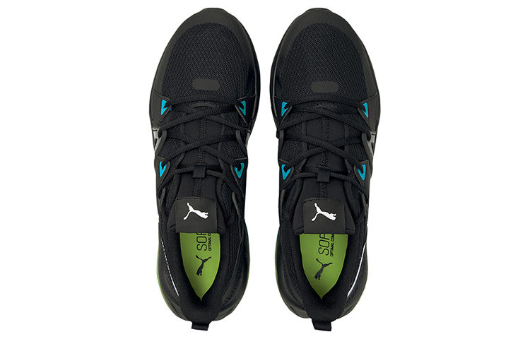 Lookbook Chaussures de Running Puma Cell Fraction Fade Noir/Vert/Blanc 194372-03