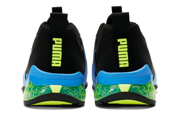 Shop Puma CELL Valiant 'Hitam Biru Hijau Patchwork' 194073-07