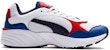Puma Cell Viper Kulit Hitam/Putih/Biru Kasut Rendah 370996-02