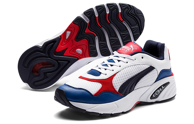 Purchase Puma Cell Viper Cuir Noir/Blanc/Bleu Baskets Basses 370996-02