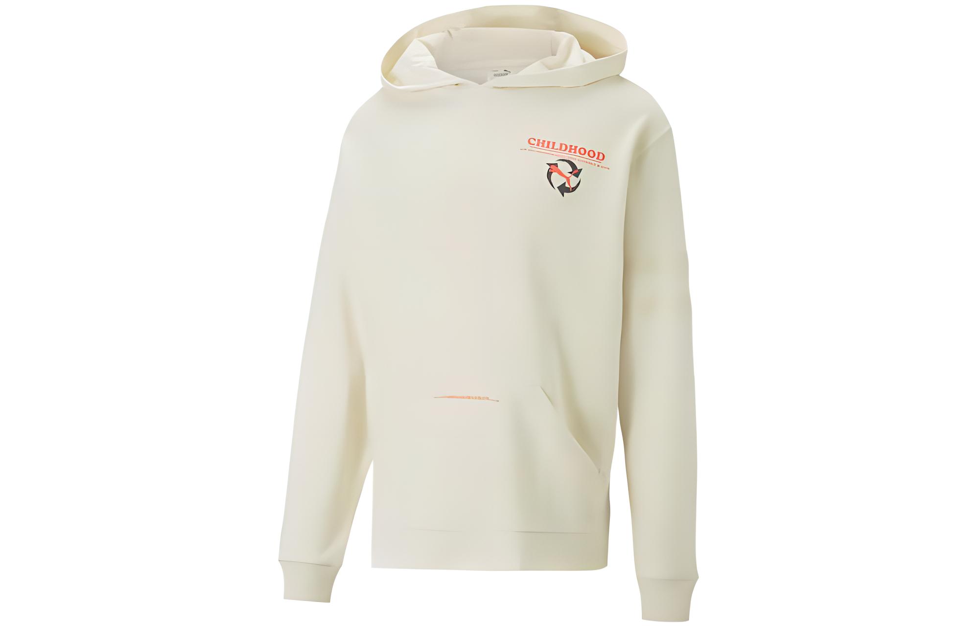 Puma Childhood Dreams Basketball Hoodie Beige Pullover 536831-01