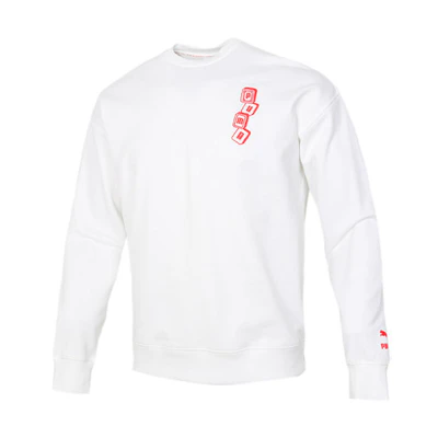 Puma Chinese New Year Mahjong Crewneck Sweatshirt White 531298-02