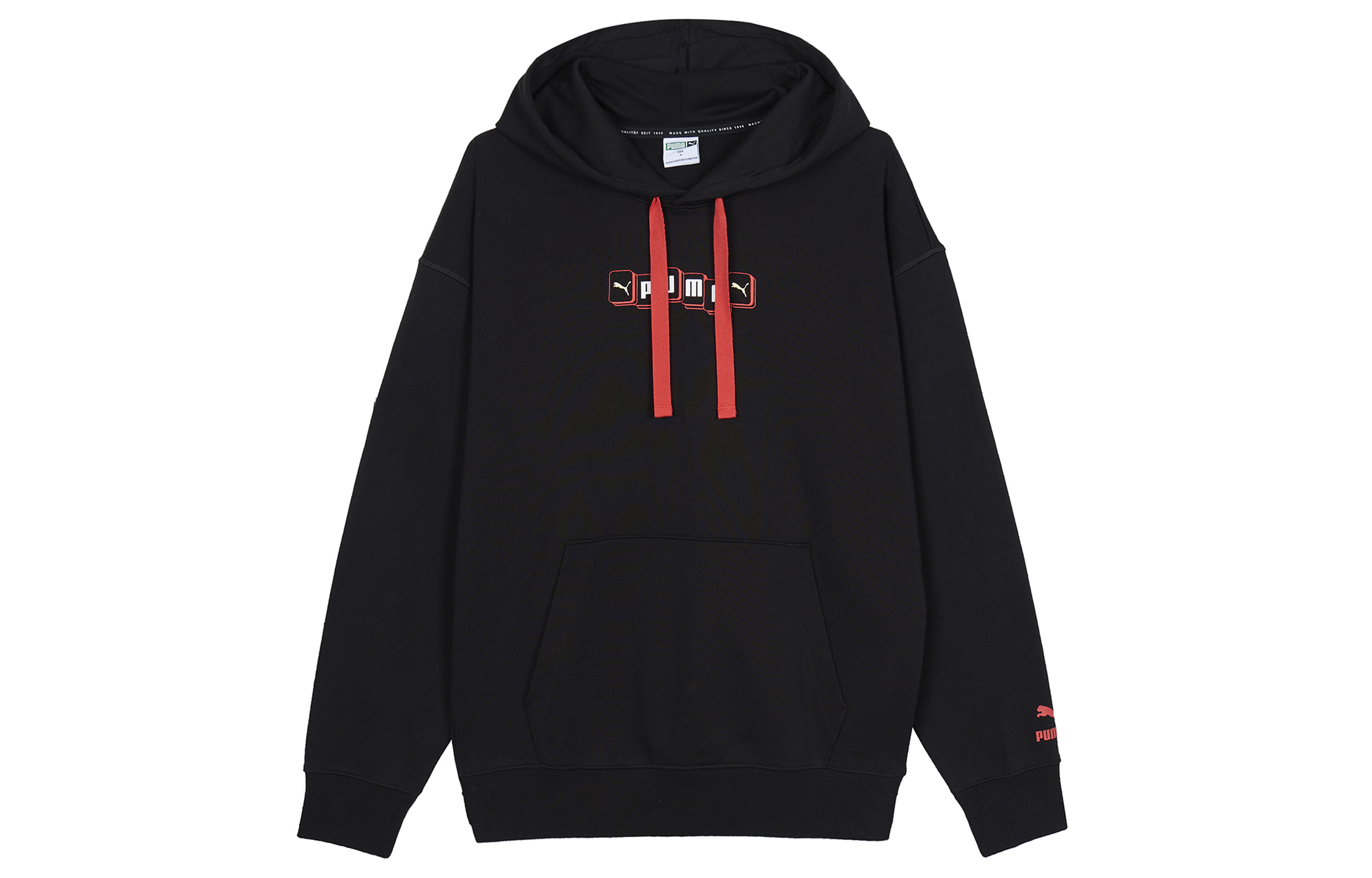 Puma Chinese New Year Mahjong Hoodie Black Pullover Sweatshirt 531299-01