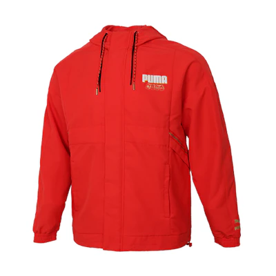 Puma Chinese New Year Mahjong Hoodie Jacket Red Men’s Casual Sportswear 531297-23