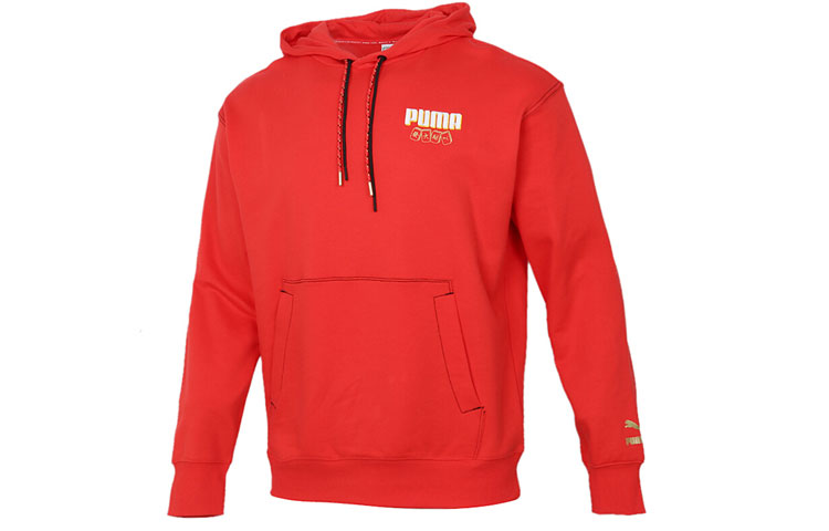 Puma Chinese New Year Mahjong Hoodie Red Mens Casual Sportswear 531295-23