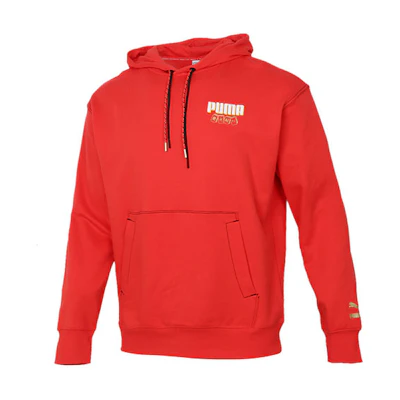 Puma Chinese New Year Mahjong Hoodie Red Mens Casual Sportswear 531295-23
