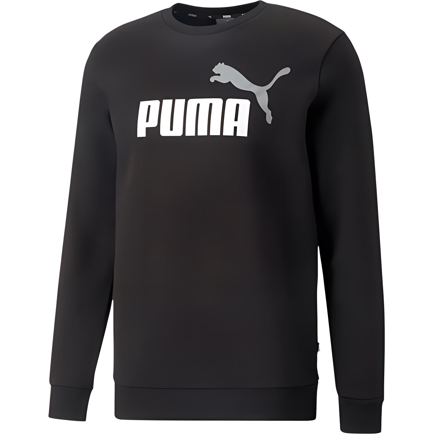 Puma Chivas Essentials Big Logo Crewneck Sweatshirt Black Men 586762-61
