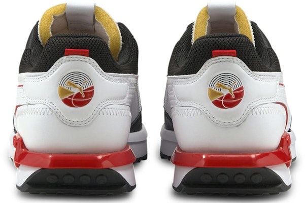 Puma City Rider 减震耐磨 低筒跑步鞋 男女款 黑白紅 Shop Puma City Rider 减震耐磨 低筒跑步鞋 男女款 黑白紅