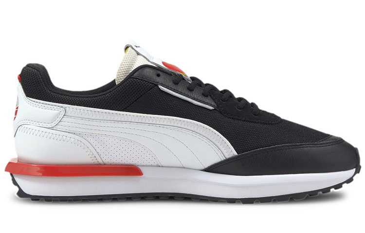 Order Puma City Rider Low-Top Hitam/Putih/Merah 382554-01