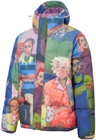 PUMA Classics Colorblock Printed Puffer Jacket with Hidden Zipper. 531186-02 PUMA Classics Colorblock Printed Puffer Jacket with Hidden Zipper. 531186-02