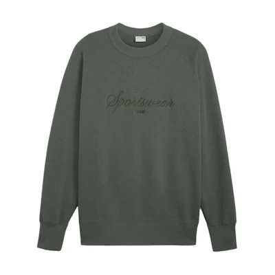 Puma CLASSICS+ Mineral Gray Embroidered Crewneck Sweatshirt 624278-80