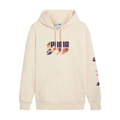 Puma Classics Brand Love SS24 Hoodie Off-White Long Sleeve Logo Sweatshirt 629578-87