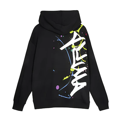 Puma Classics FTP FZ Hoodie Back Letter Print Black Unisex College Style Sweater 625826-01
