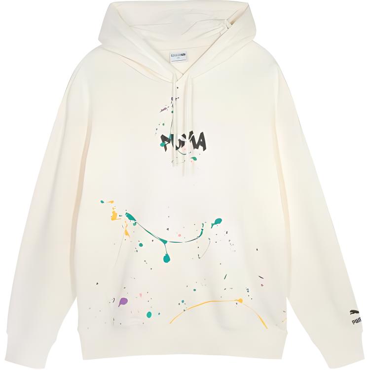Puma Classics FTP Hoodie White Unisex Creative Graphic Design Long Sleeve 625830-65