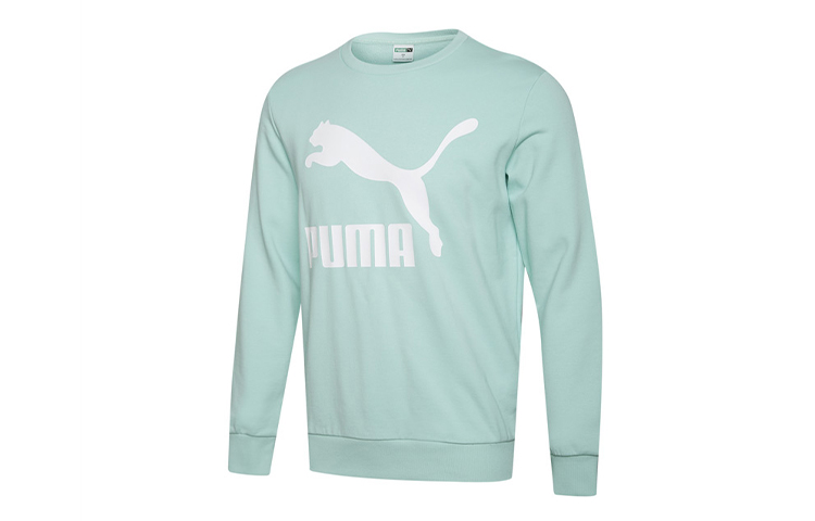 Puma Classics Graphic Crewneck Sweatshirt Light Green 595892-32