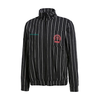 Puma CLASSICS HAN Striped Embroidery Windbreaker Jacket Black 578246-01