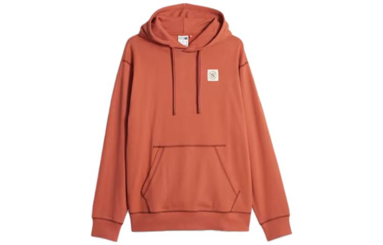 Puma Classics Hoodie Unisex Oversized Solid Long-Sleeve Sweatshirt Orange 621358-41