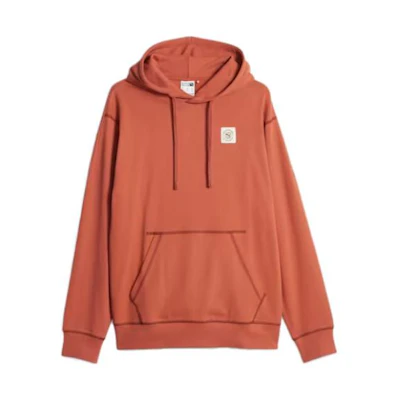Puma Classics Hoodie Unisex Oversized Solid Long-Sleeve Sweatshirt Orange 621358-41