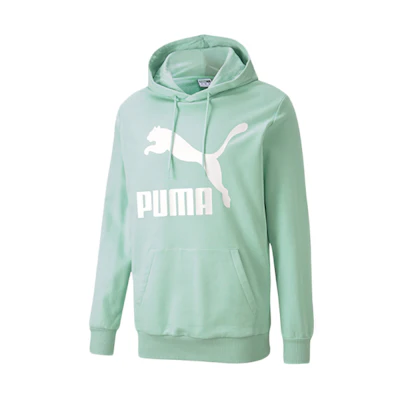 Puma Classics Light Green Hoodie with Casual Print 595907-32