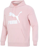 Puma Classics Logo Pullover Hoodie Pink Casual Sweatshirt 531370-26 Puma Classics Logo Pullover Hoodie Pink Casual Sweatshirt 531370-26