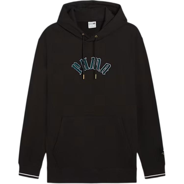 Puma Classics Play Loud SS24 Black Hoodie with Logo - Casual Streetwear 626766-01