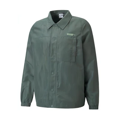 Puma Classics Retro Casual Coach Jacket Green 534367-68