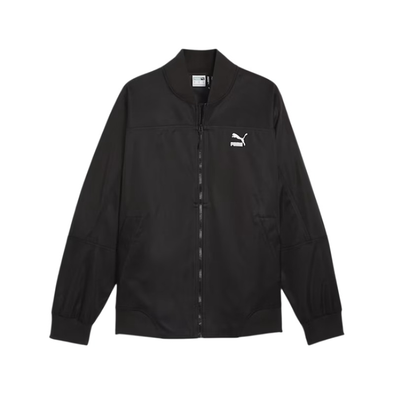 Puma Classics Seasonal Bomber Jacket Black Zip-Up Flight Jacket 623692-01