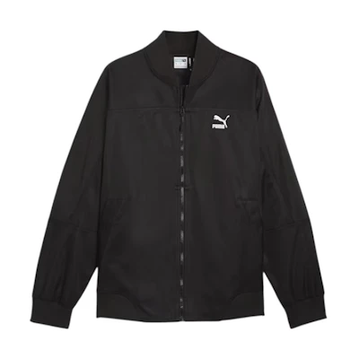 Puma Classics Seasonal Bomber Jacket Black Zip-Up Flight Jacket 623692-01