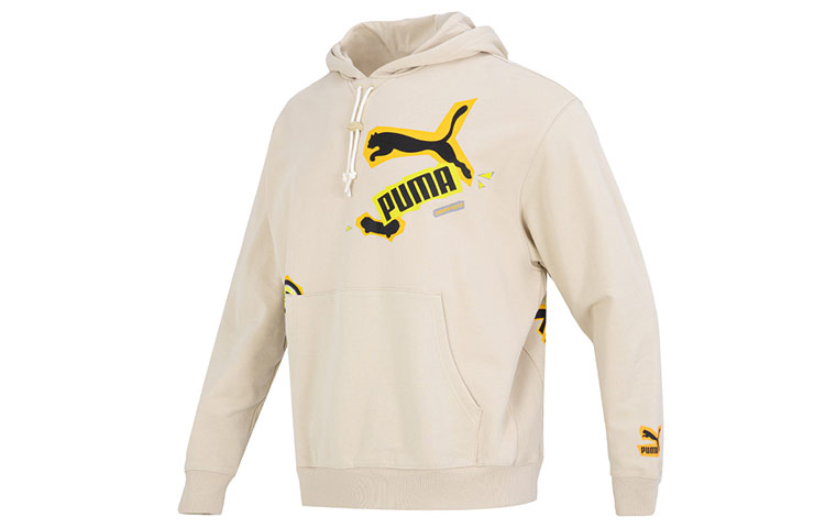 Puma Classics Street Sport Hoodie Khaki Logo Sweatshirt 539966-88