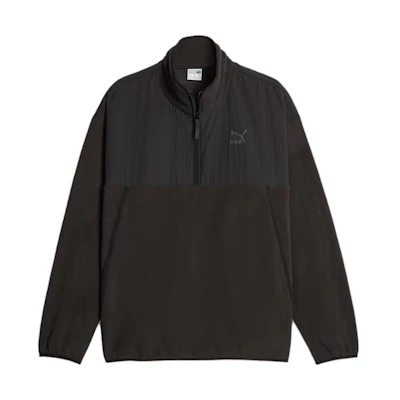 Puma Classics Utility Half-Zip Jacket Black High-Neck Pullover Jacket 621349-01