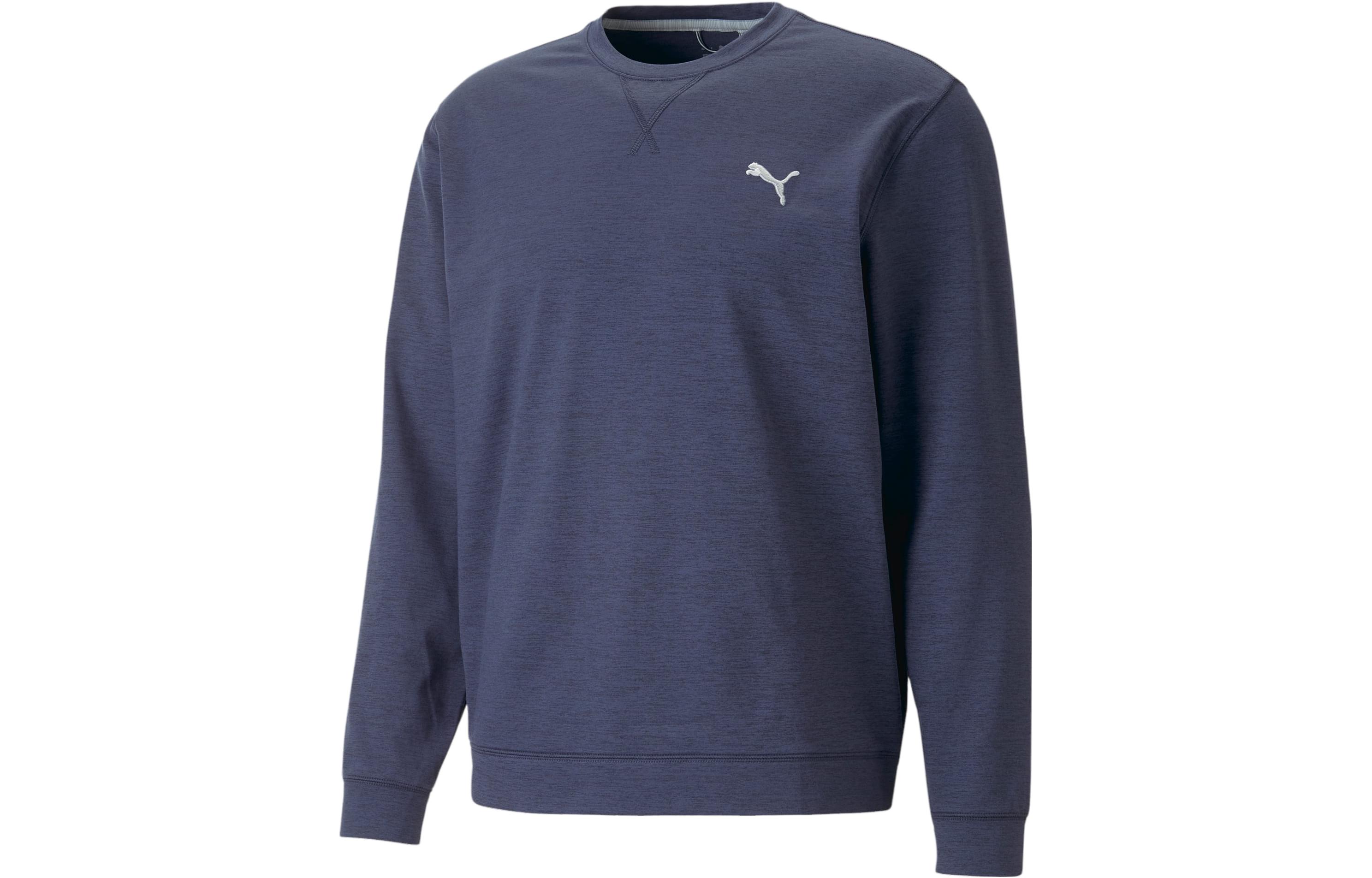 Puma Cloudspun Golf Crewneck Sweatshirt Blue - Casual Sportswear 537467-04
